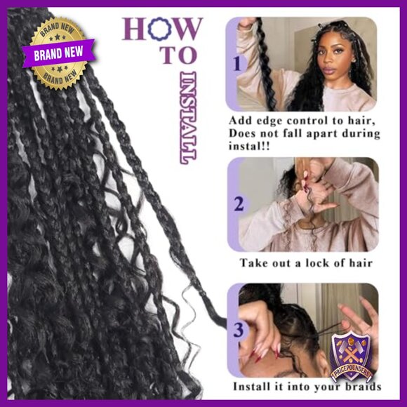 Brazilian Virgin Human Hair Extensions 3 Bundles 16in Deep Water Wave main image 5